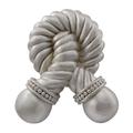 Vicenza Designs Equestre Rope Door Knocker in Gray | 5.38 H x 4.25 W x 2 D in | Wayfair DK9003-SN