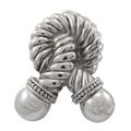 Vicenza Designs Equestre Rope Door Knocker in Gray | 5.38 H x 4.25 W x 2 D in | Wayfair DK9003-PS