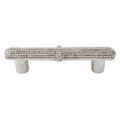 Vicenza Designs Gioiello 3" Center to Center Bar Pull Metal in Gray | 0.75 W in | Wayfair P1145-PN