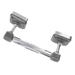 Vicenza Designs Tiziano Wall Mounted Toilet Paper Holder in Gray | 9.25 H x 2.5 W x 3.75 D in | Wayfair TP9005S-AS