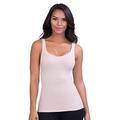 Belly Bandit Women's Mother Tucker Compression Tank Top - Anti-Roll Bottom Shape Slimmer - Nude - Large