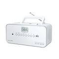 Muse M-28 RDW CD-Radio tragbar, PLL UKW-Radio, MW-Tuner, Senderspeicher, USB, MP3-Wiedergabe, Netz- oder Batteriebetrieb, weiß