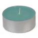 Jeco Inc. Mega Oversized Tin Tealight Candle Paraffin in Blue | 1 H x 2.25 W x 2.25 D in | Wayfair CTM-013