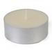 Jeco Inc. Mega Oversized Tin Tealight Candle Paraffin in White | 1 H x 2.25 W x 2.25 D in | Wayfair CTM-002