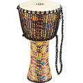 Meinl Percussion 30cm Rope Tuned Travel Series Djembe Trommel - mit Ziegenfell - Musikinstrument für Kinder und Erwachsene - Kenyan Quilt (PADJ2-L-G)
