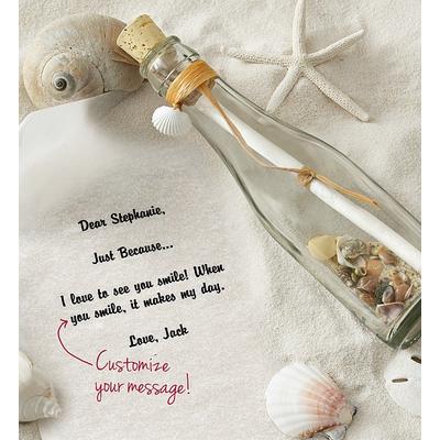 1-800-Flowers Everyday Gift Delivery Personalized Message In A Bottle Just Because Sand | Happiness Delivered To Their Door