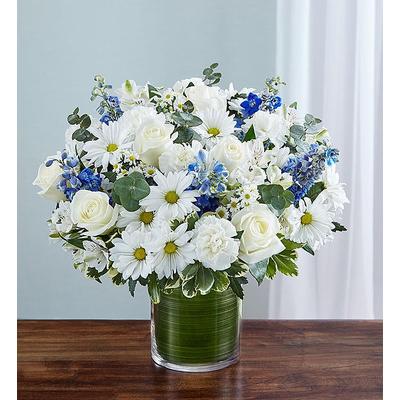 1-800-Flowers Everyday Gift Delivery Cherished Memories Blue & White Medium | Happiness Delivered To Their Door