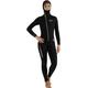 Cressi Women's Diver Lady Monopiece Wetsuit Tauchanzug, Schwarz/Rot, XS/1