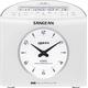 Sangean RCR9WEISS RCR-9 Digital Uhrenradio (DSP Tuner, LCD-Display, AM/FM-stereo) weiß