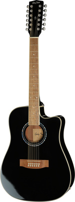 Harley Benton HBD200-12BK 12-String Westerngitarre schwarz