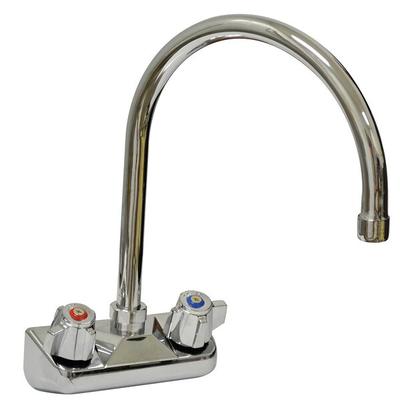 Advance Tabco K-60 8 1/2" Gooseneck Wall Mount Faucet with 4" Centers
