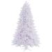 Vickerman 30863 - 4.5' x 37" Crystal White Pine 300 Multi-Color Italian LED Lights Christmas Tree (A135747LED)