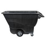 Rubbermaid FG9T1500BLA Black 1.0 Cubic Yard Tilt Truck / Trash Cart (1250 lb.)