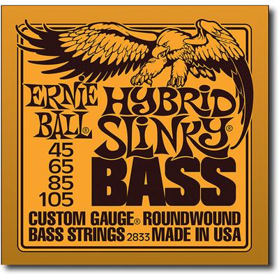 Ernie Ball Hybrid Slinky Round-Wound Bass Guitar Strings - EB2833