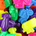 Beadery Mini Mobiles Assorted Neon Color Plastic Beads 1/4 lb 1164SV077