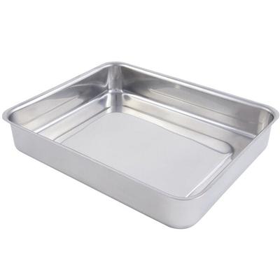 Bon Chef 60016 Cucina 3 Qt. Stainless Steel Roasting Pan - 11 5/8" x 9 3/8" x 2 1/8"