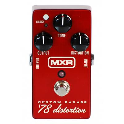 MXR Custom Badass '78 Analog Distortion Pedal for Electric Guitar - Red - M78