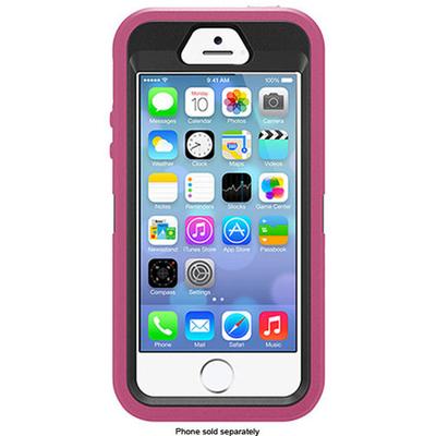 OtterBox Defender Series Hybrid Case and Holster for Apple iPhone 5 and 5s - Raspberry