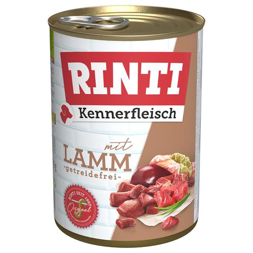 12x400g Kennerfleisch Lamm RINTI Hundefutter nass