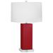 Robert Abbey Harvey 33" Ruby Red Glazed Ceramic Table Lamp