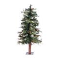 Vickerman 309911 - 3' x 24" Artificial Mixed Country Pine 50 Warm White Italian LED Lights Christmas Tree (A801931LED)