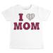 Toddler Tiny Turnip White Los Angeles Angels Heart Mom T-Shirt