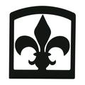 Village Wrought Iron Fleur-de-lis - Metal Coated Napkin Holder