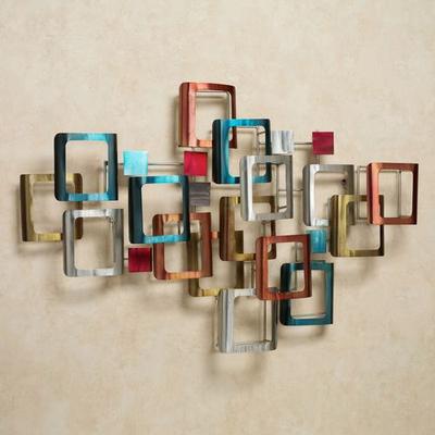 Retro Modo Metal Wall Sculpture Multi Jewel , Multi Jewel