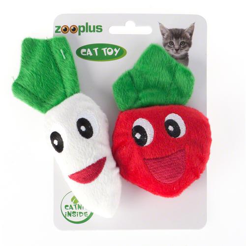 Katzenspielzeug Catnip Veggies - 2 Stück (13 + 15 cm)