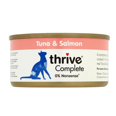 24x75g Complete - Thunfisch & Lachs Thrive getreidefreies Katzenfutter nass