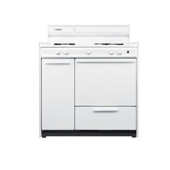 Summit Appliance 36 in. 2.9 cu. ft. Gas Range in White WNM430P