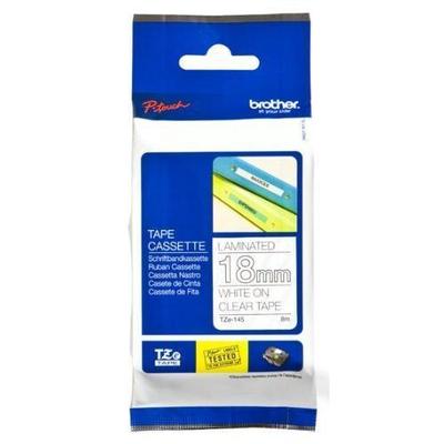 Brother TZe145 Laminated Tape for P-Touch Labelers (White on TZE-145