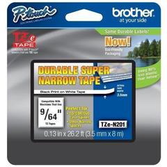 Brother TZeN201 Non-Laminated Super Narrow Tape for P-Touch TZE-N201