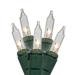 Vickerman 20804 - 100 Light 33' Green Wire Clear Random Twinkle Miniature Christmas Light String Set with 4" Spacing (W4G1201)