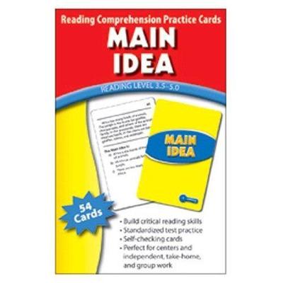 Edupress Reading Comprehension Cards - Main Idea, Lvl: 5.0-6.5
