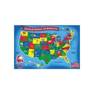 Melissa & Doug Floor Puzzle, U.S.A. Map, 24 x 36, 51 pieces