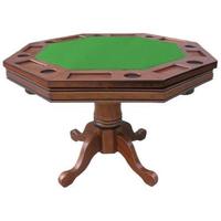 Hathaway Kingston Walnut 3-in-1 Poker Table BG2366T