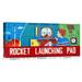 Global Gallery 'Rocket Launching Pad' by Retrorocket Vintage Advertisement on Wrapped Canvas Canvas | 11 H x 22 W x 1.5 D in | Wayfair