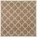 White 94 x 0.35 in Area Rug - Safavieh Courtyard Brown/Bone Outdoor Rug | 94 W x 0.35 D in | Wayfair CY6924-242-8SQ