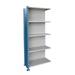 Hallowell H-Post High Capacity Closed Style 5 Shelf Shelving Unit Add-on Wire/Metal in White | 123 H x 36 W x 24 D in | Wayfair AH5520-2410PB