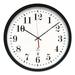 Atomic 14.5" Wall Clock Plastic in Black Chicago Lighthouse For The Blind | 16.5 H x 16.5 W x 1.8 D in | Wayfair ILC67403302