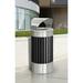 Commercial Zone ArchTec Stainless Steel 15 Gallon Trash Can Stainless Steel in Black/Gray | 43 H x 18.25 W x 18.25 D in | Wayfair 72774399