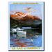 Trademark Fine Art "Le Lac D'Annecy" by Hugo d'Alesi Framed Vintage Advertisement on Wrapped Canvas in Blue/Brown/Gray | Wayfair V8092-C1824GG