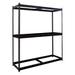 Hallowell Rivetwell Double Rivet Boltless Knock-Down 3 Shelf Shelving Unit Wire/Metal in Black | 84 H x 72 W x 24 D in | Wayfair DRHC722484-3S-ME