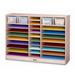 Jonti-Craft® 30 Compartment Cubby w/ Bins Wood in Brown/Gray | 35.5 H x 48 W x 15 D in | Wayfair 27910JC