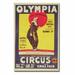 Trademark Fine Art "Bertram Mills Circus, 1922" by Dudley Hardy Vintage Advertisement on Wrapped Canvas in White | 47 H x 30 W x 2 D in | Wayfair