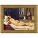 Vault W Artwork The Venus of Urbino, 1538 by Titian Framed Painting Print Canvas, Resin in Black/Red | 36.5 H x 48.5 W x 1 D in | Wayfair P01964