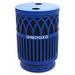 Witt Covington 40-Gal Industrial Recycling Bin Stainless Steel in Blue/Gray | 34.5 H x 24 W x 24 D in | Wayfair COVR40-FTR-BL