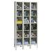 Hallowell Safety-View 6 Tier 3 Wide Locker Metal in White | 78 H x 36 W x 18 D in | Wayfair USVP3288-6PT