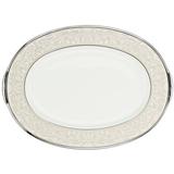 Noritake Silver Palace Platter Bone China/All Ceramic in White | 16 W in | Wayfair 4773-414